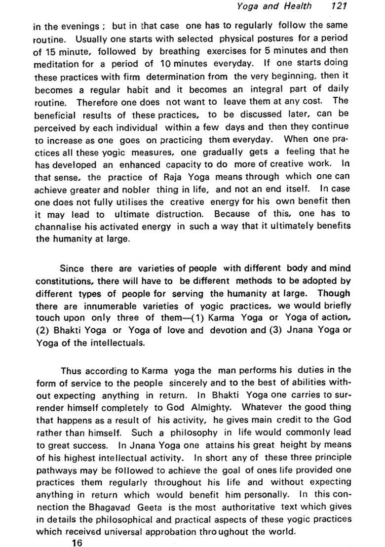 Promotion of Health for All by Ayurveda and Yoga (An Old Rare Book) - Indya