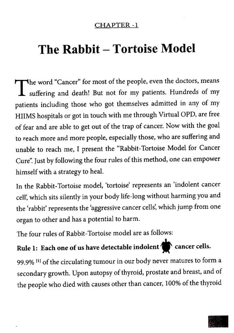 Rabbit-Tortoise Model For Cancer Cure - Indya