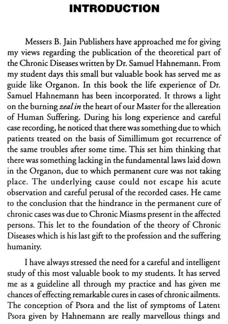 The Chronic Diseases - Their Peculiar Nature and Homoeopathic Cure - Indya