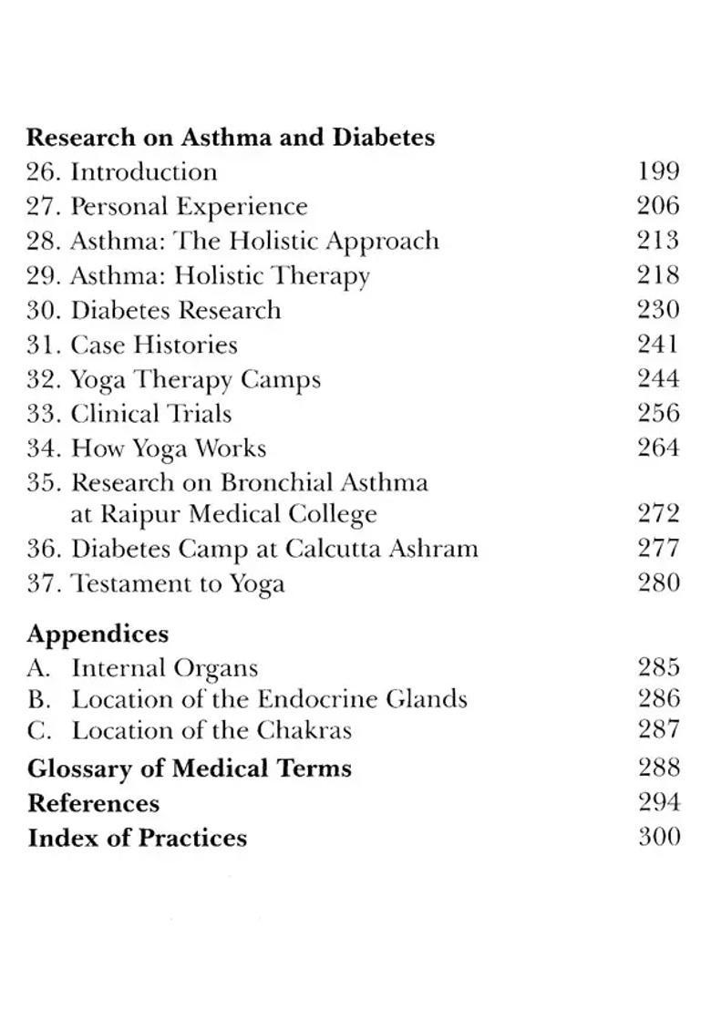 Yogic Management of Asthma and Diabetes - Indya