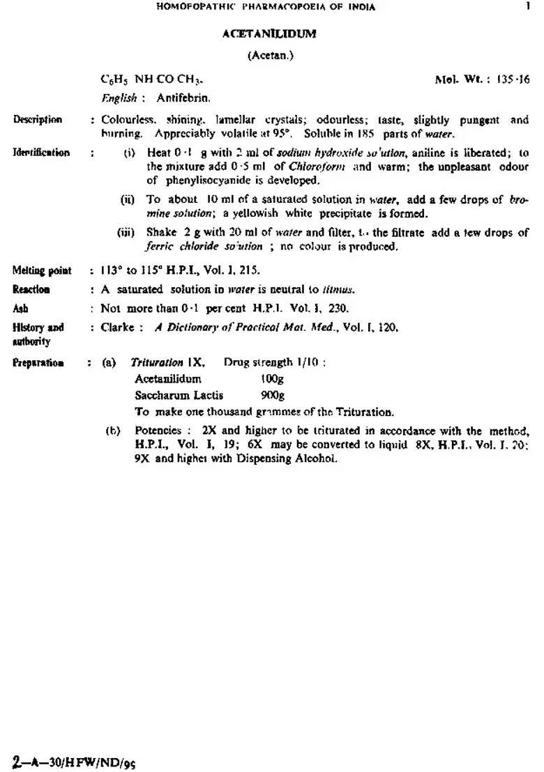 Homoeopathic Pharmacopoeia of India (PDH-58, Vol-III An Old and Rare Book) - Indya