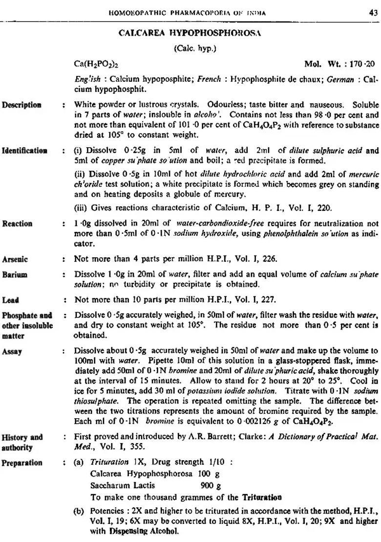 Homoeopathic Pharmacopoeia of India (PDH-58, Vol-III An Old and Rare Book) - Indya
