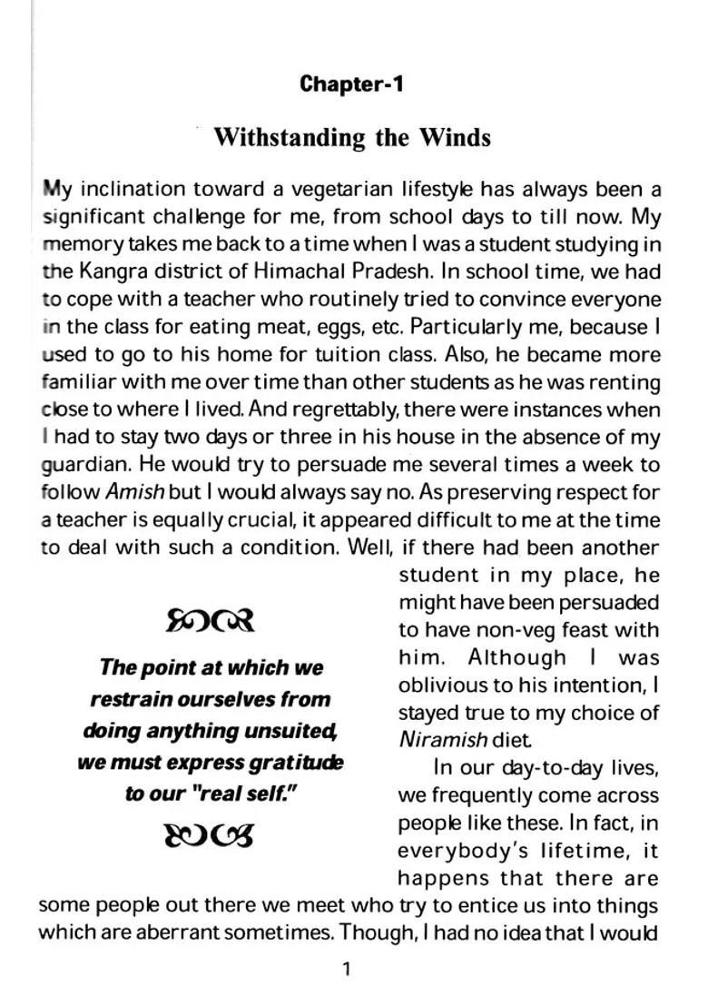 Niramish Way to Health and Godliness- A Satwic of Life - Indya