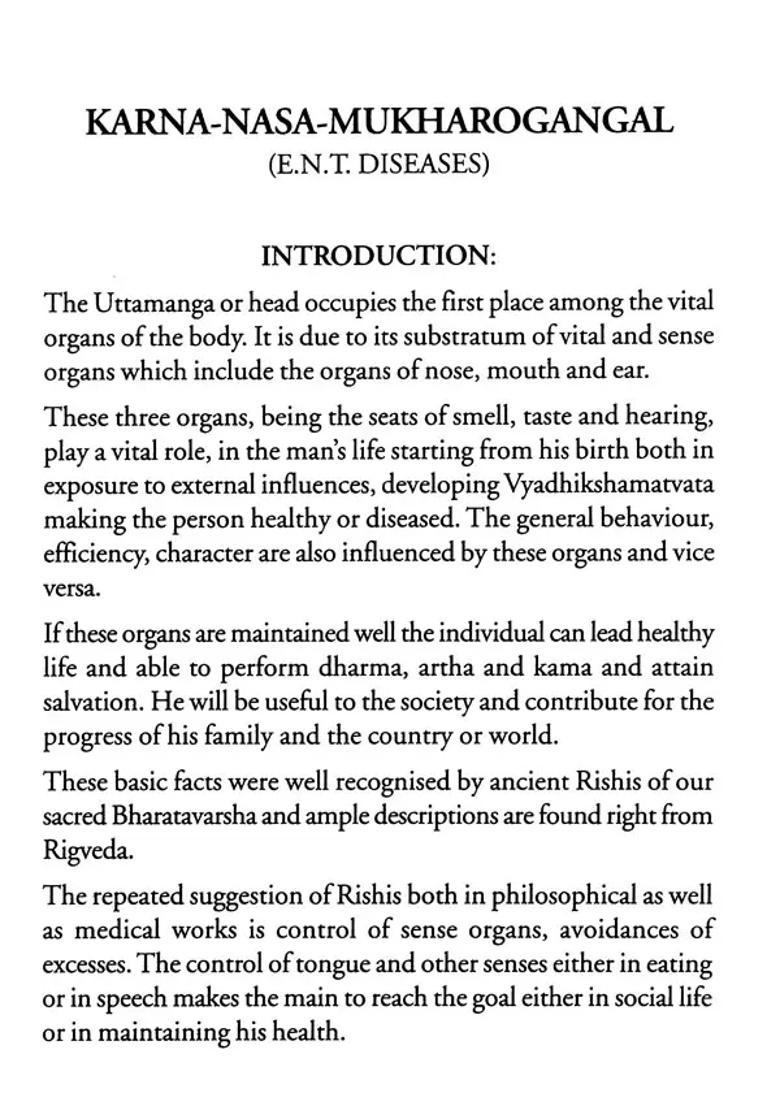Karna-Nasa-Mukharogangal (Essays Awarded the 1st Prize in All India Ayurvedic Essay Competition 1989) - Indya