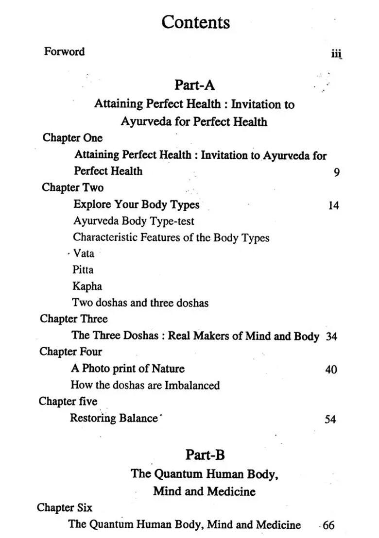 Ayurveda for Perfect Health - Indya