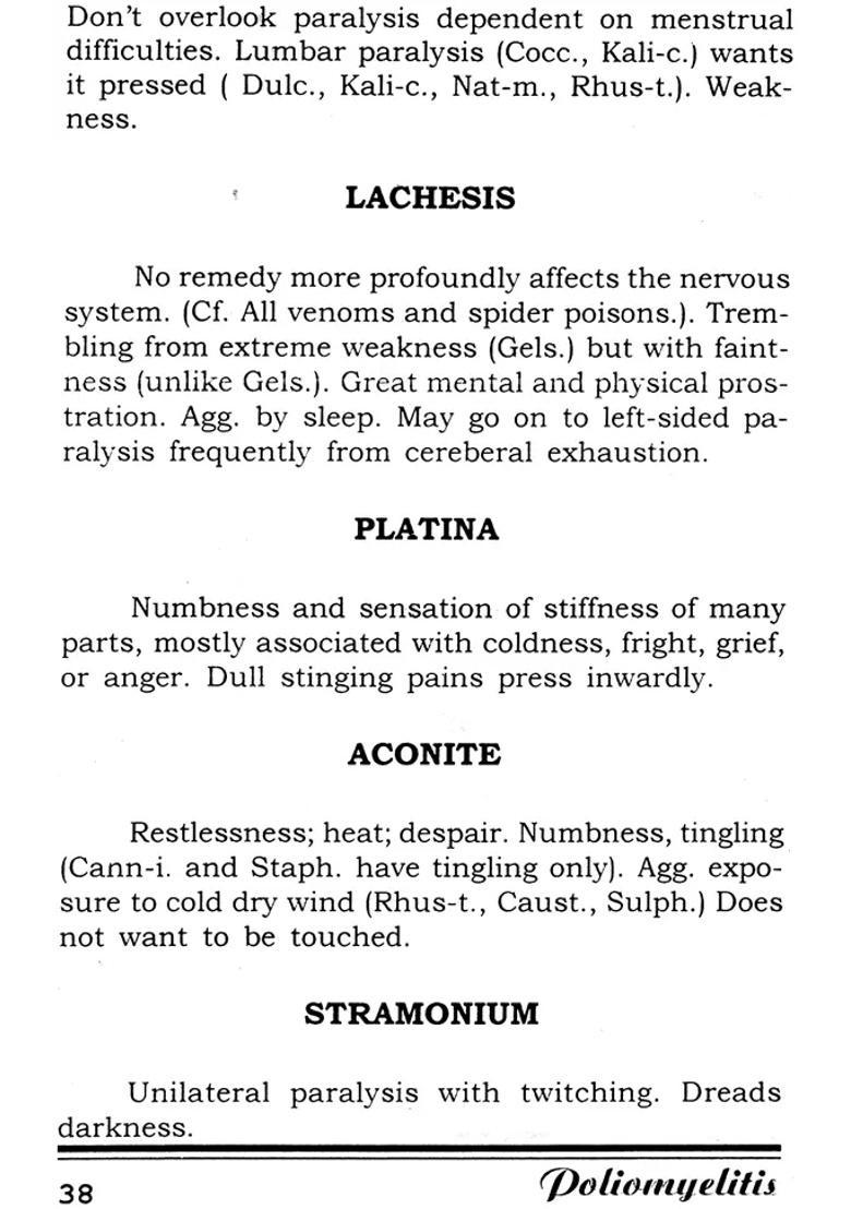 Poliomyelitis Infantile Paralysis with Homeopathic Treatment - Indya