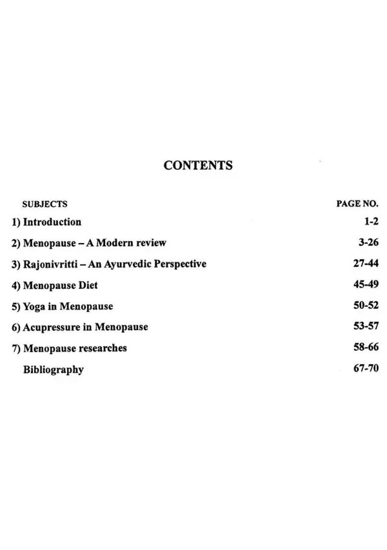 Menopasue (A Paradigm Shift Through Ayurveda) - Indya