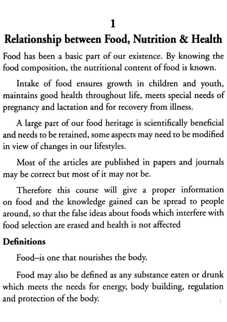 A Textbook on Food, Nutrition and Dietetics - Indya