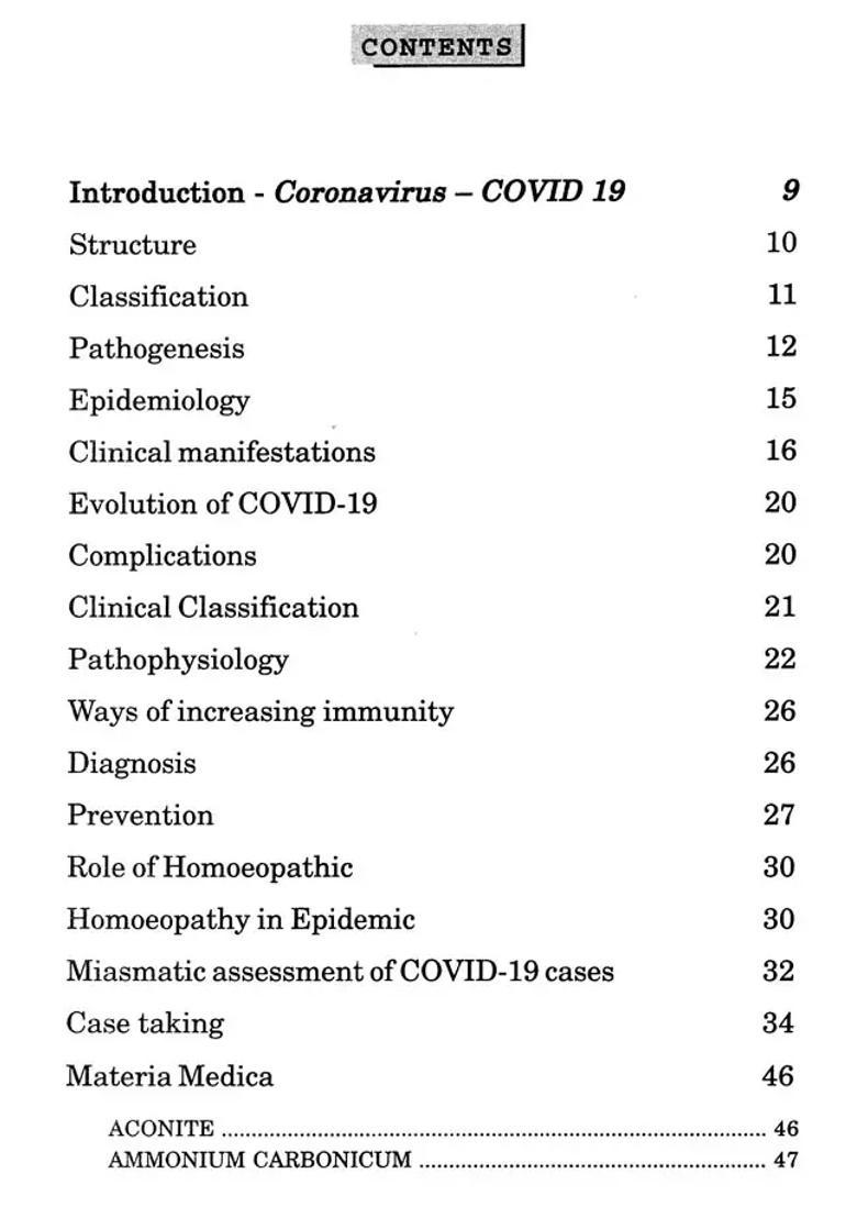 Eseentials of Coronovirus (Covid-19) and Homoeopathy - Indya