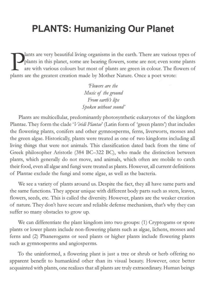 Green Sketches - Profile of Some Flowering Plants Around Us - Indya