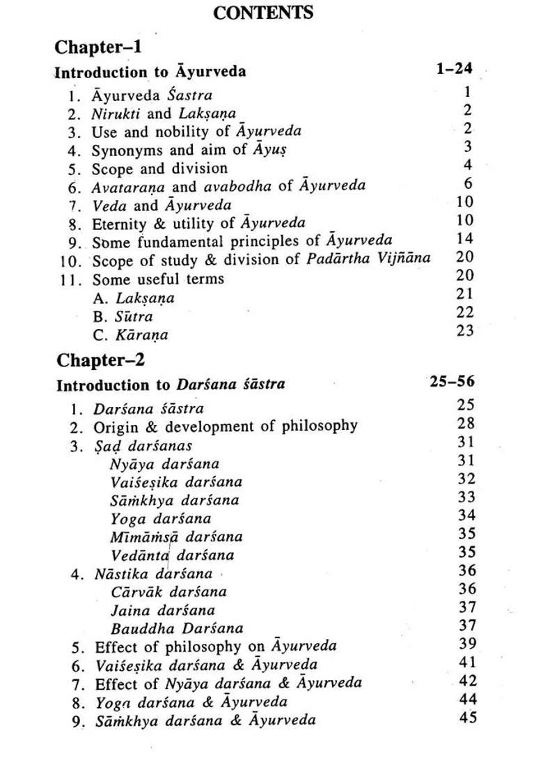 Padartha Vijnana- Basic Principles of Ayurveda - Indya