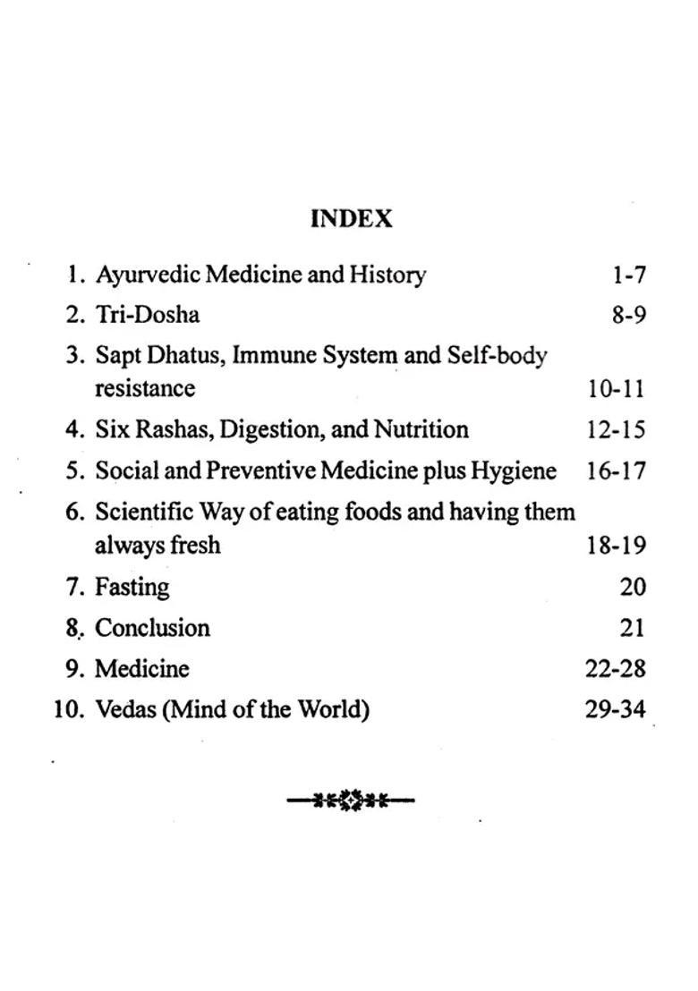 Ayurvedic Medicine, Human Life and Vedas (Mind of the World) - Indya