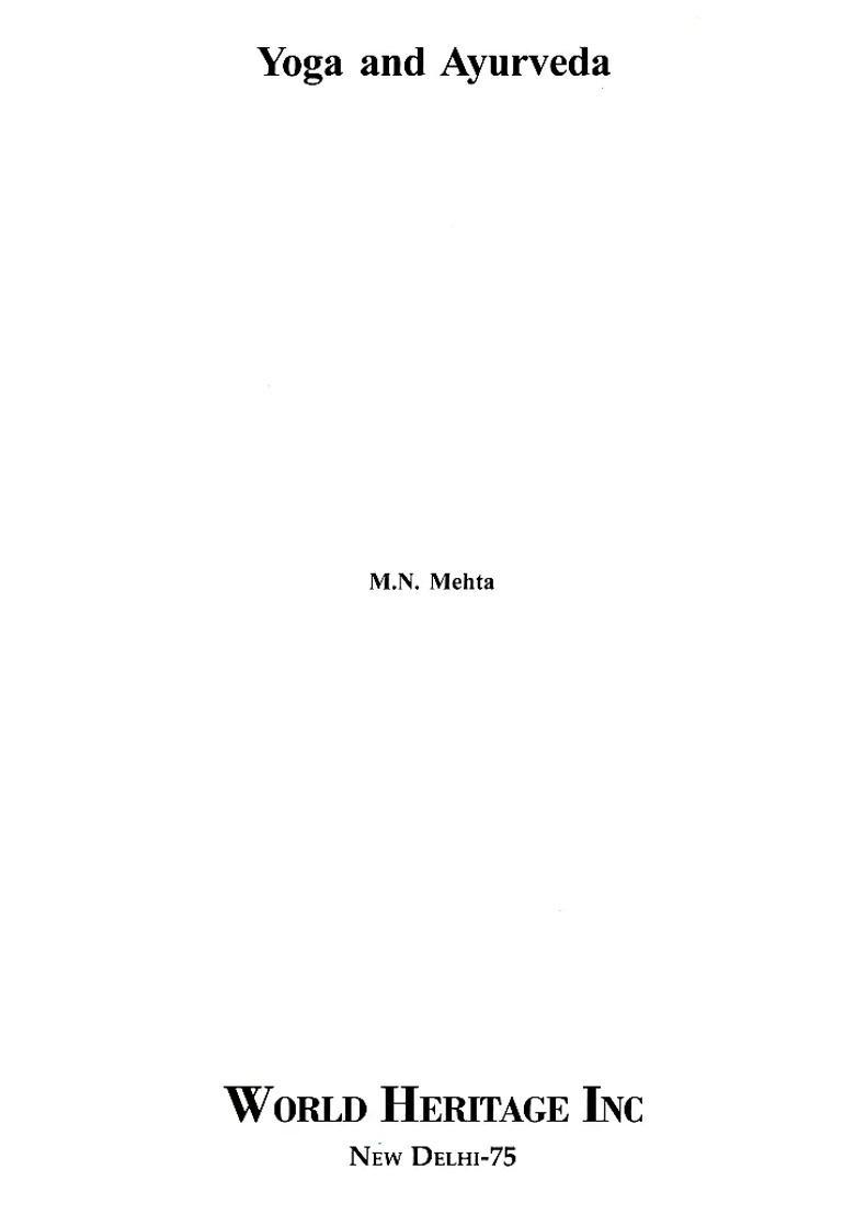 Yoga and Ayurveda - Indya