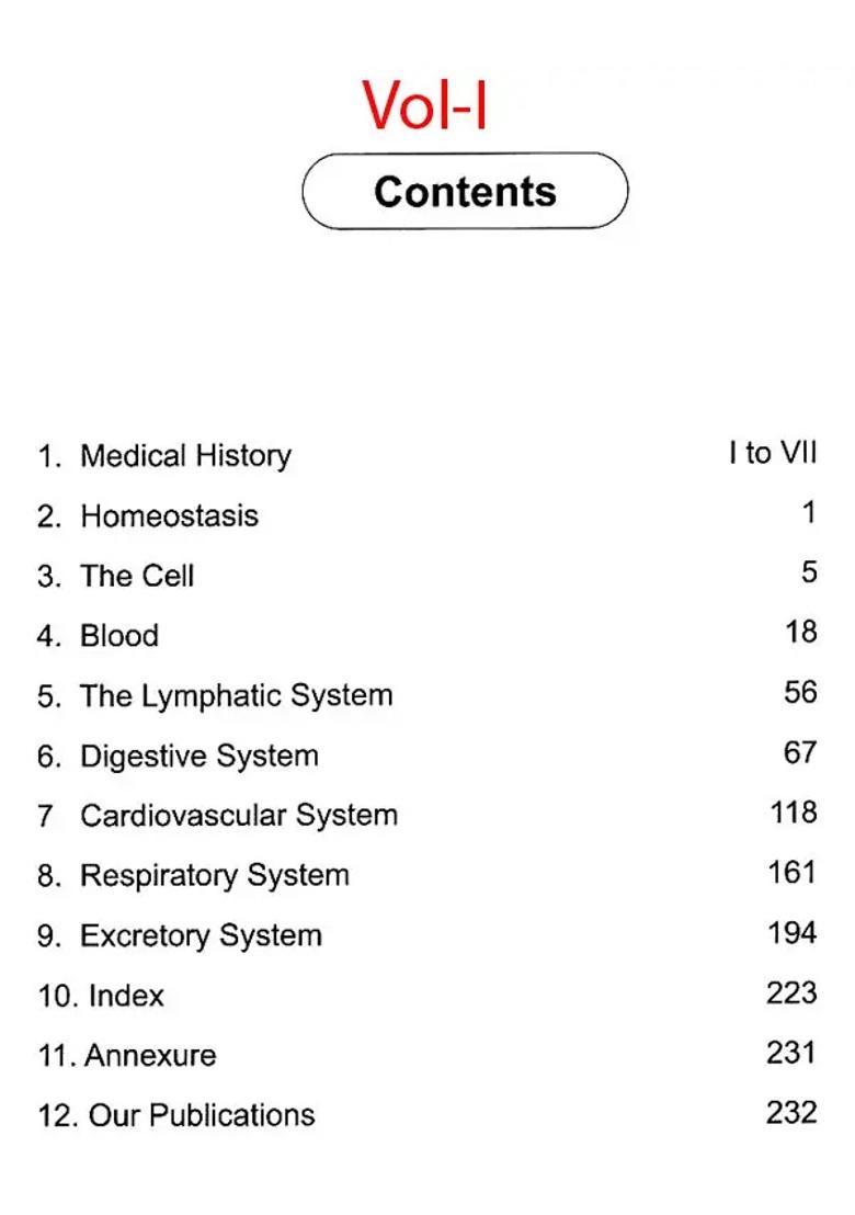 The Fundamentals of Human Physiology- For Medical Paramedical Students (Set 2 Volumes) - Indya