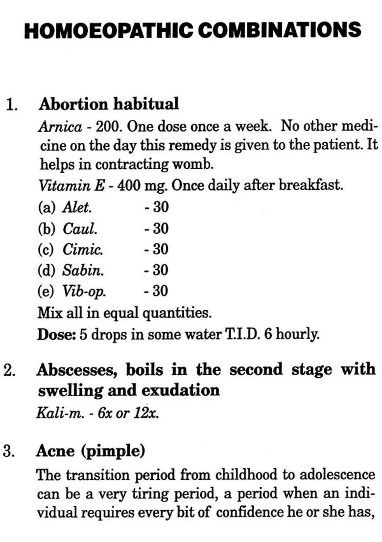 My Experiments with Homoeopathic Combinations - Indya