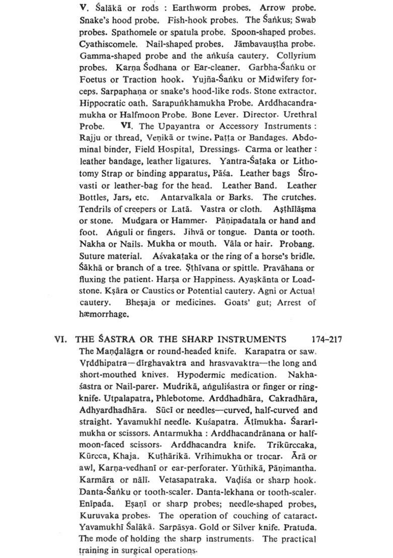 The Surgical Instruments of Hindus - Indya