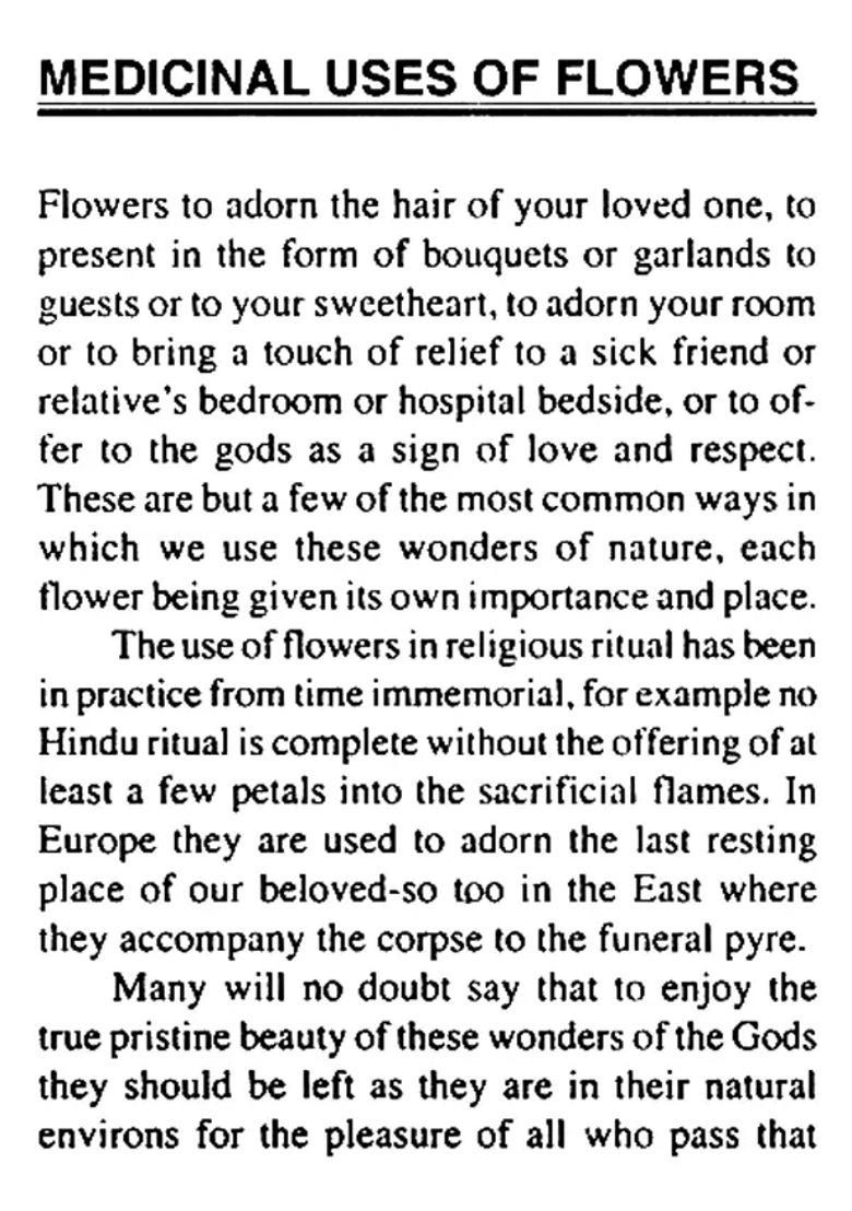 Flowers and Their Medicinal Uses - Indya