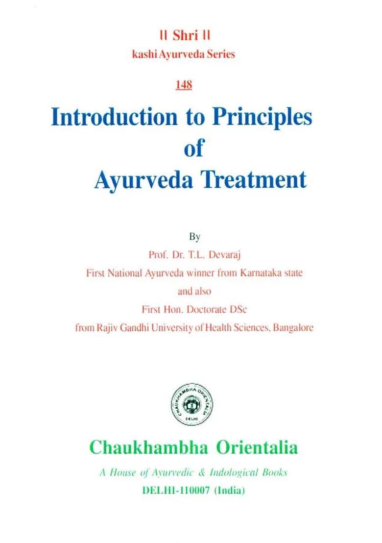 Introduction To Principles Of Ayurveda Treatment - Indya