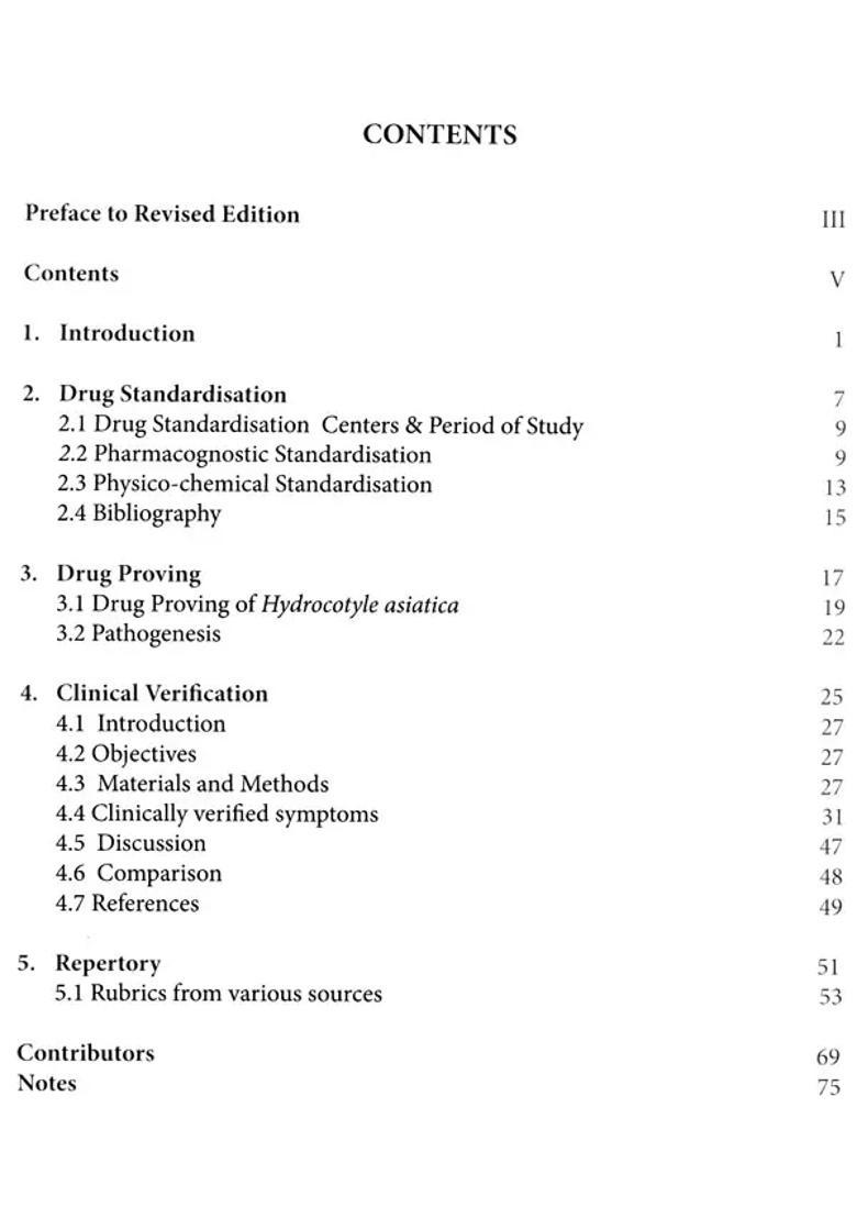 Monograph on Homoeopathic Drug Hydrocotyle Asiatica - Indya