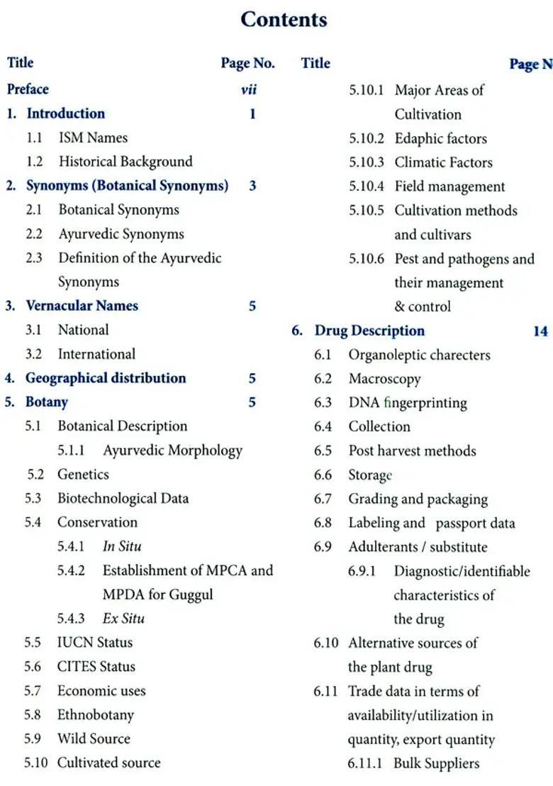 Comprehensive Technical Dossier (CTD) of Medicinal Plant Used in Ayurveda Guggulu (Commiphora Wightii(Arn) Bhandari) - Indya