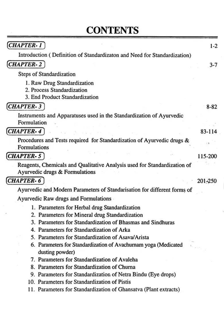 A Hand Book of Standardization Ayurvedic Formulations - Indya