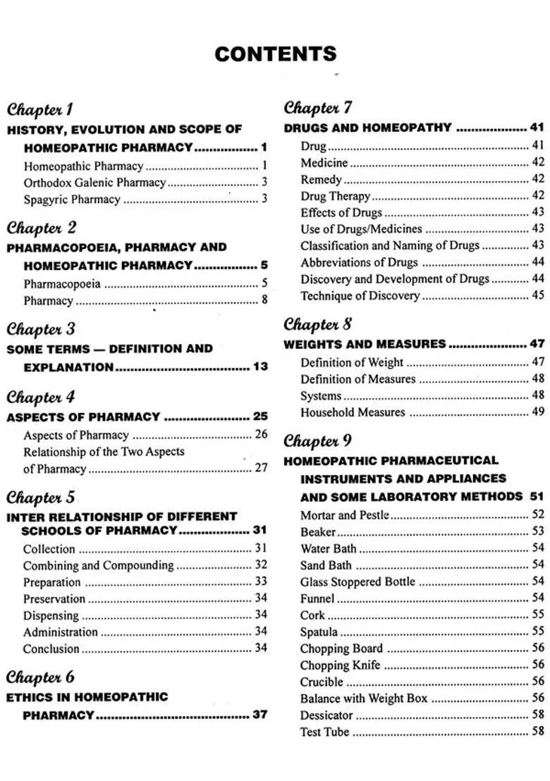 Principles and Practice of Homeopathic Pharmacy for Students - Indya