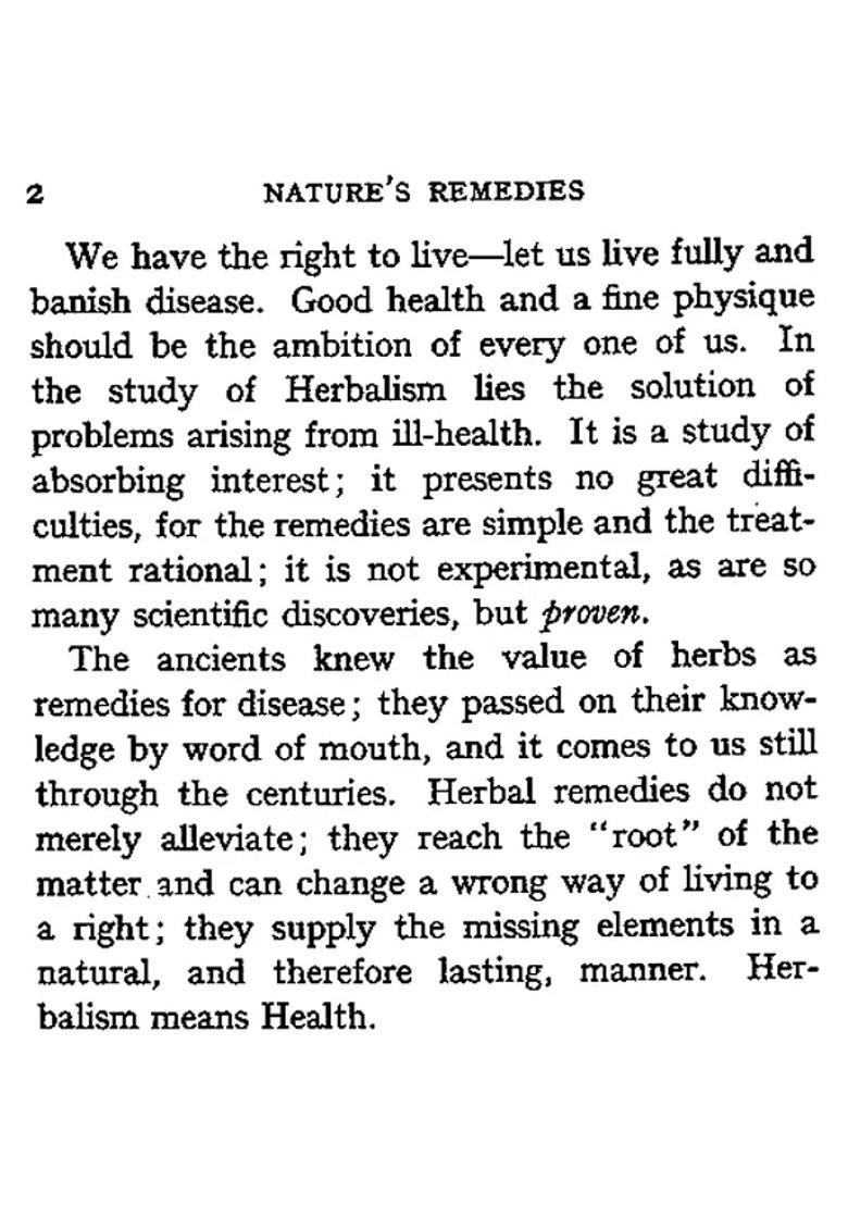 Natures Remedies (A Popular Treatise on the Chemistry of Herbs) - Indya