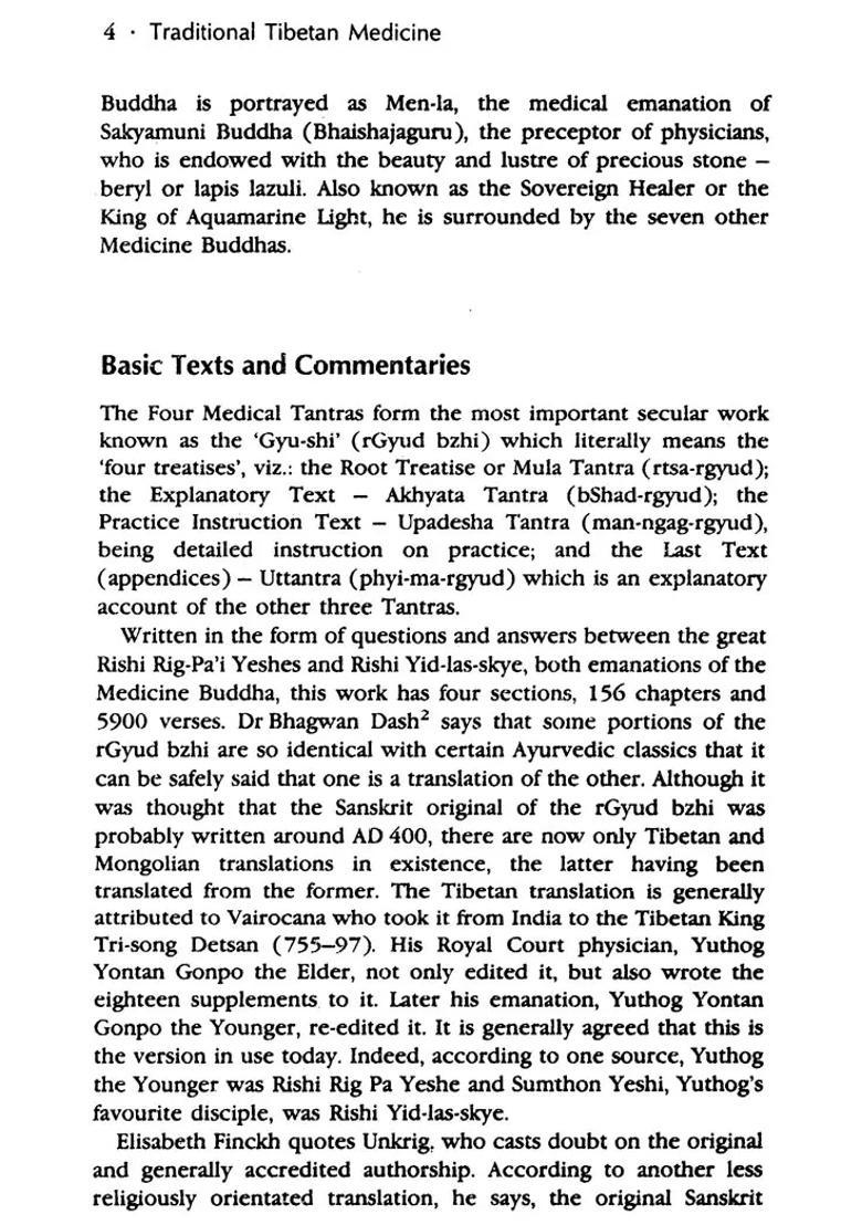 Tibetan Medicine and Other Holistic Health-Care Systems (Foreword by His Holiness The Dalai Lama) - Indya