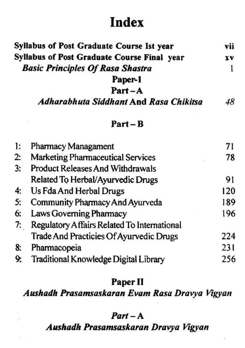 A Text Book of Rasa Shastra - Indya