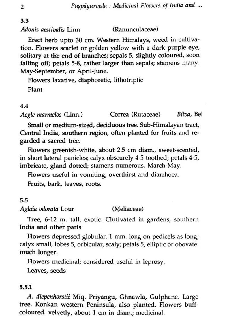 Medicinal Flowers ( Puspayurveda of India and Adjacent Regions) - Indya