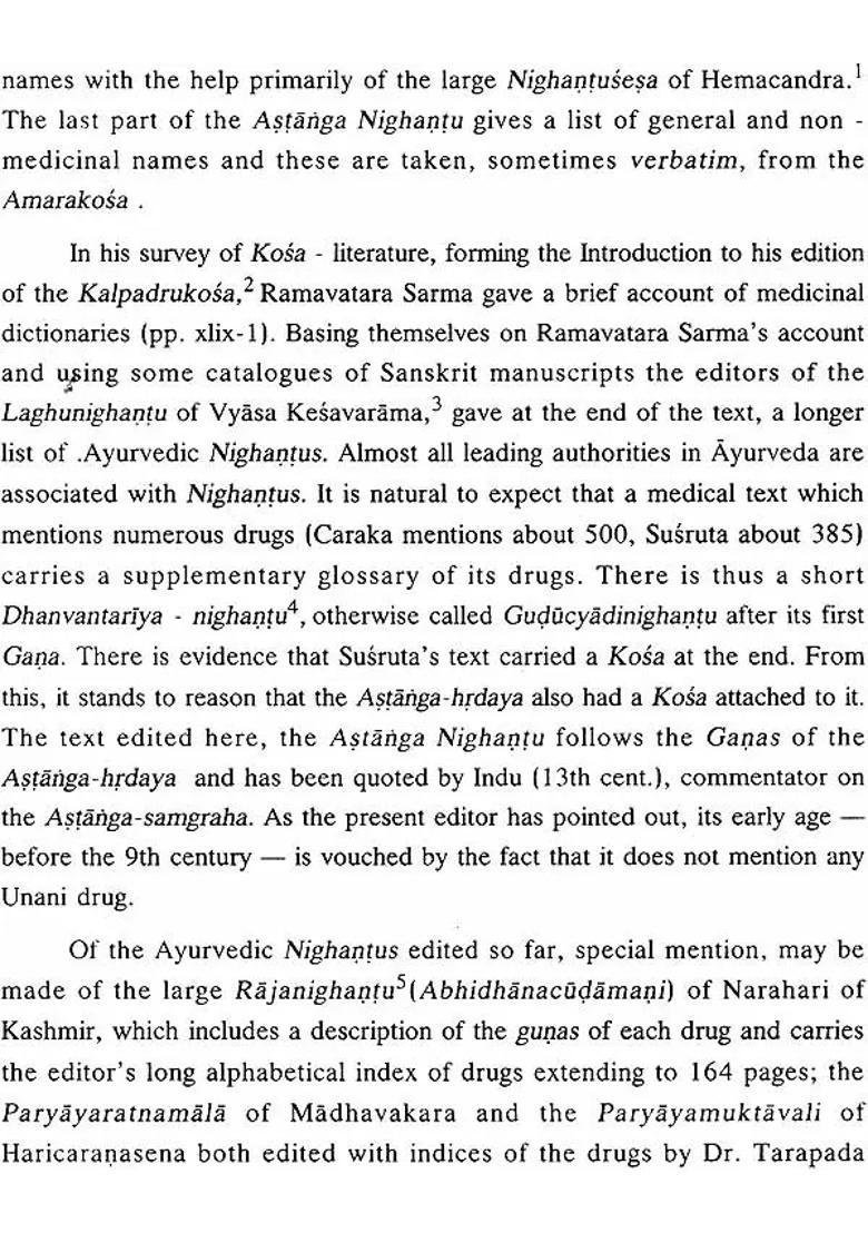 Astanga Nighantu - Indya