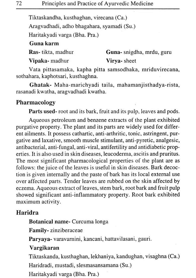 Principles and Practice of Ayurvedic Medicine Described for Students, Teachers Practitioners (An Old Rare Book) - Indya