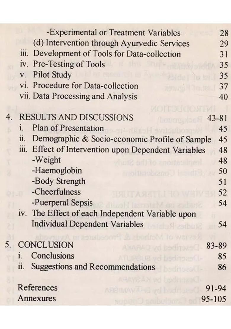 A Scientific Study of Management Puerperium Through Ayurveda (Krishnadas Series-78) - Indya