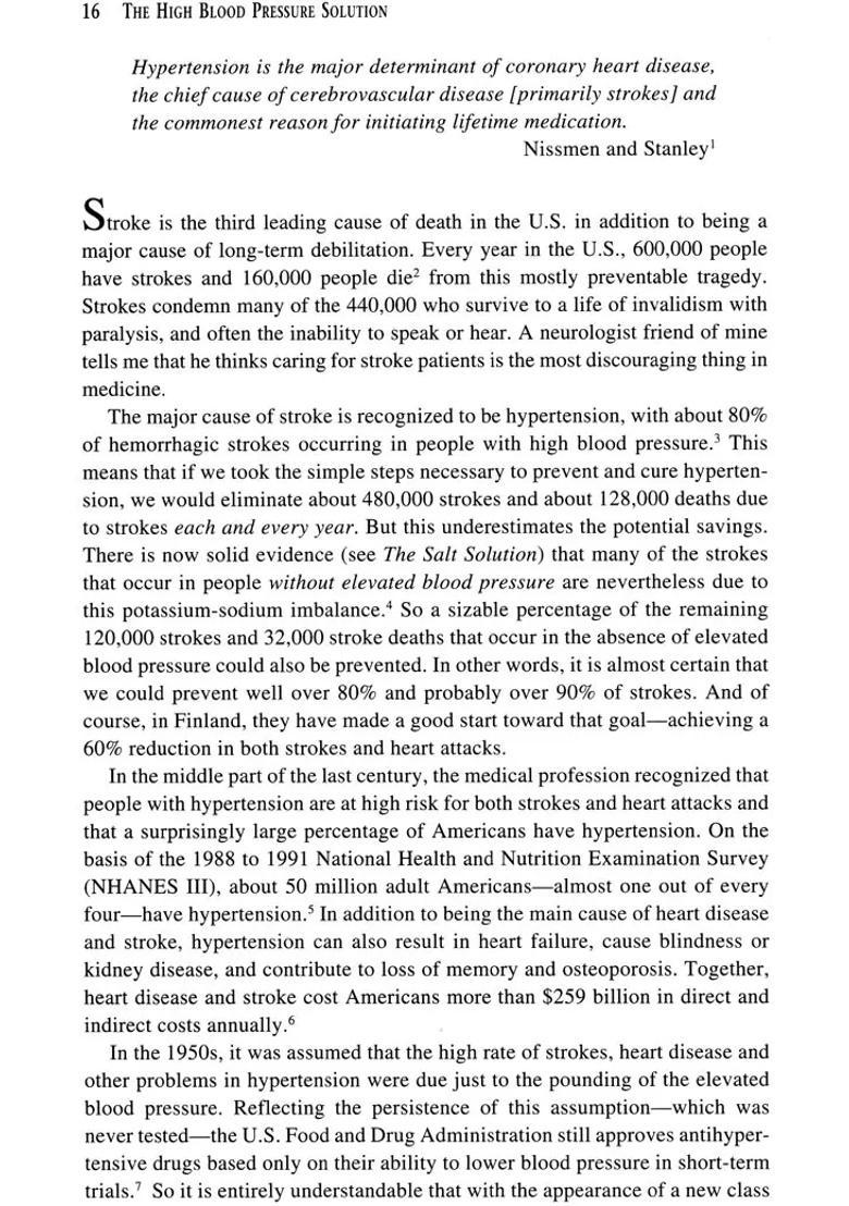 The High Blood Pressure Solution - A Scientifically Proven Program for Preventing Strokes and Heart Disease - Indya