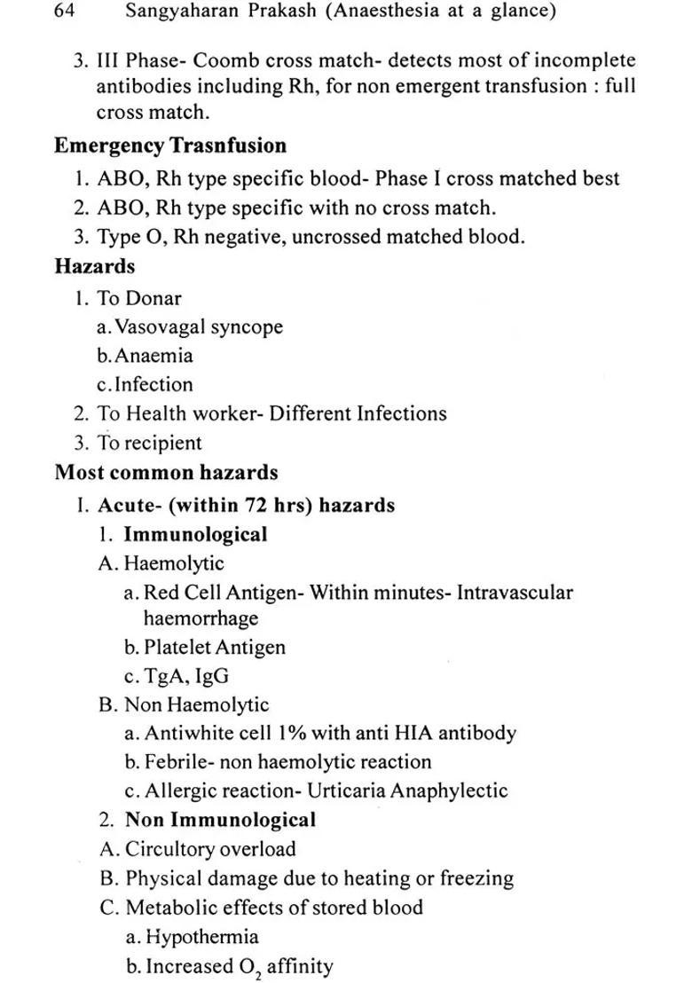 Sangyaharan Prakash (Anaesthesia at a Glance) - Indya