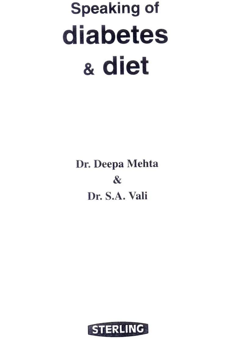 Speaking of Diabetes and Diet - Indya