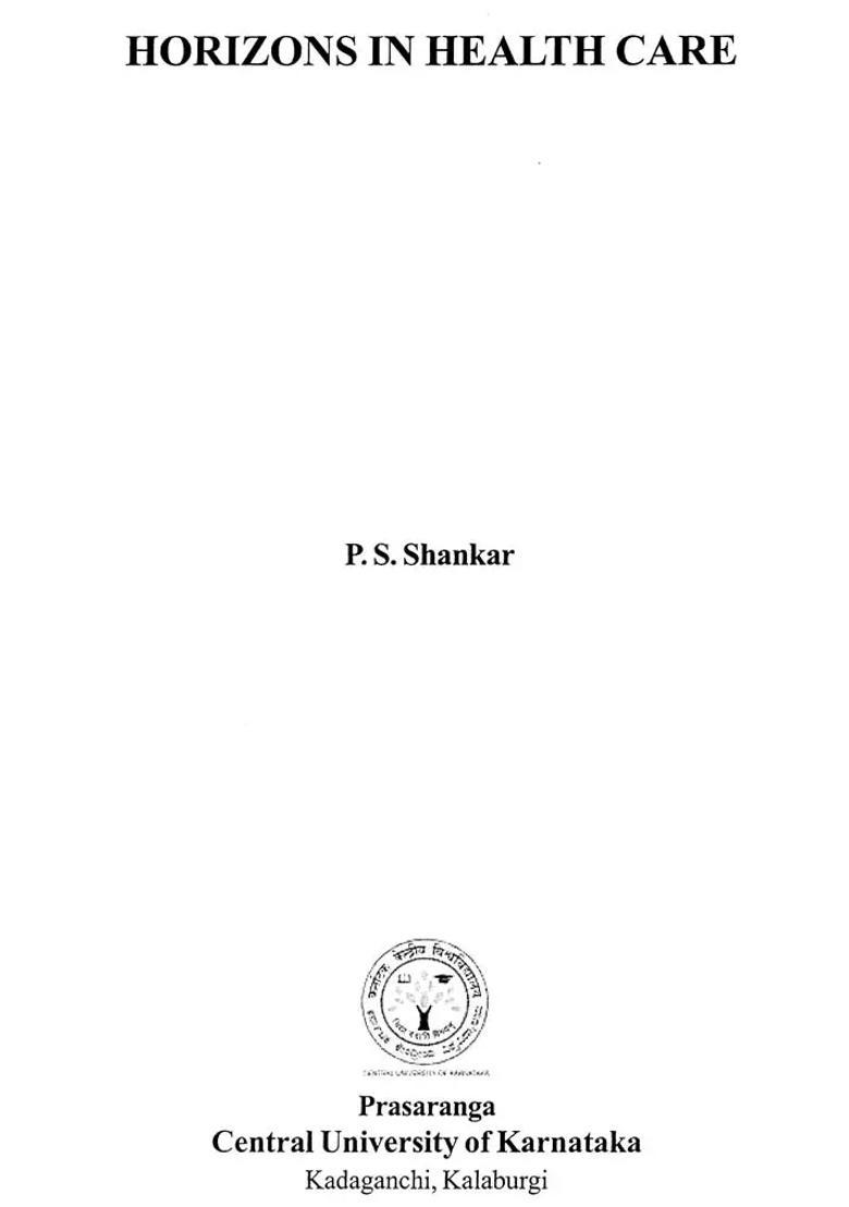 Horizons in Health Care (A Collection of Articles on Care) - Indya