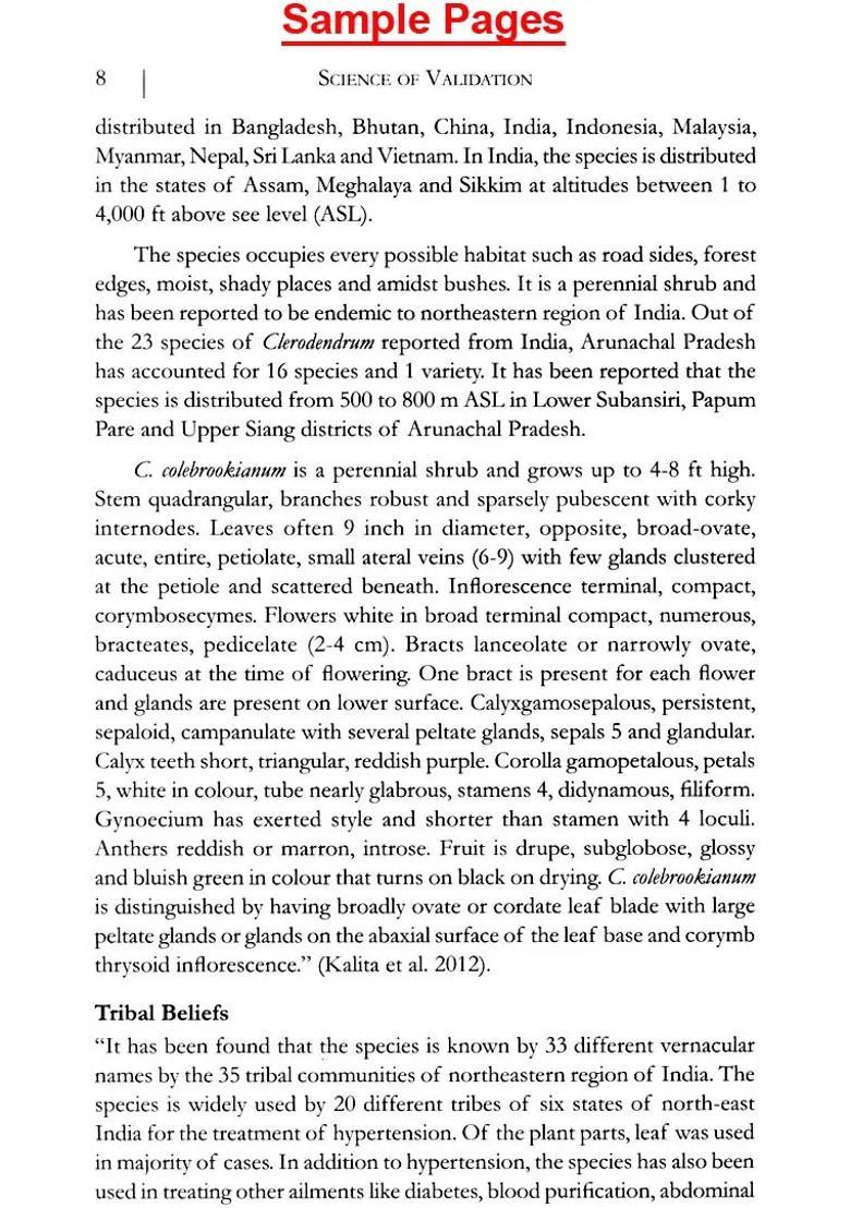 Science of Validation Medicinal and Edible Plants for Cure Good Health - Indya