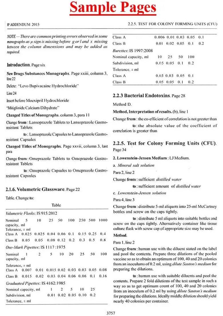 Indian Pharmacopoeia 2014 Addendum 2015 With CD Inside - Indya