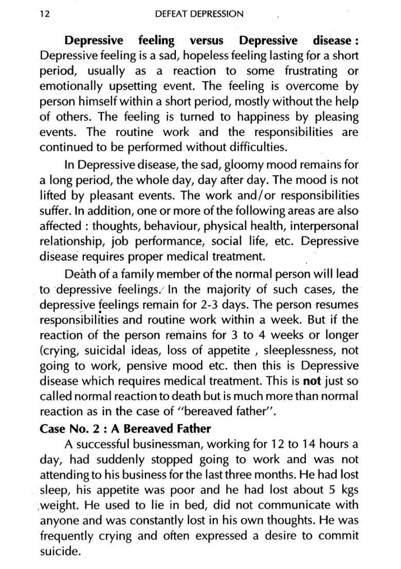 Defeat Depression - Indya