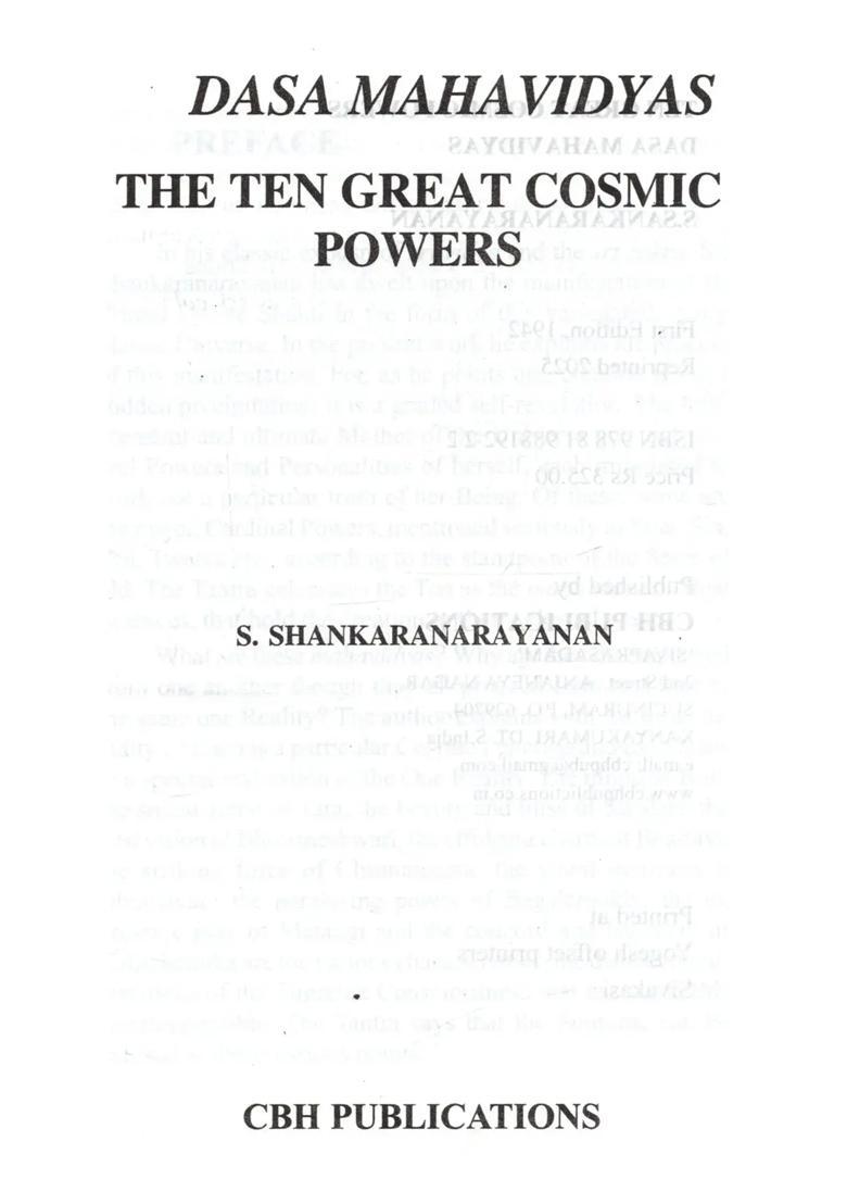 The ten Great Cosmic Powers - Indya