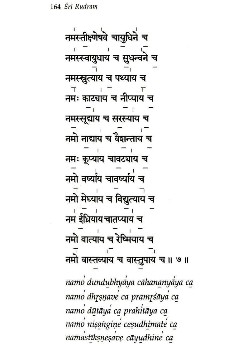 Sri Rudram (Text, Transliteration, Word-to-Word Meaning and Detailed Explanation) - Indya