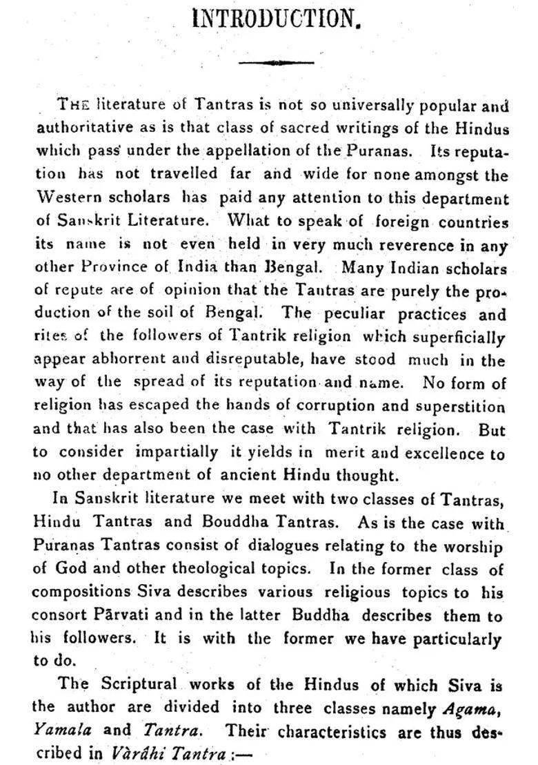Mahanirvana Tantram (An Old and Rare Book) - Indya