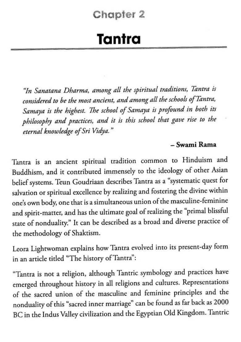 Tantra, Mantra and Yantra of Sri Vidya - Indya