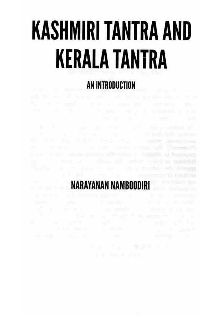 Kashmiri Tantra and Kerala Tantra- A Introduction - Indya