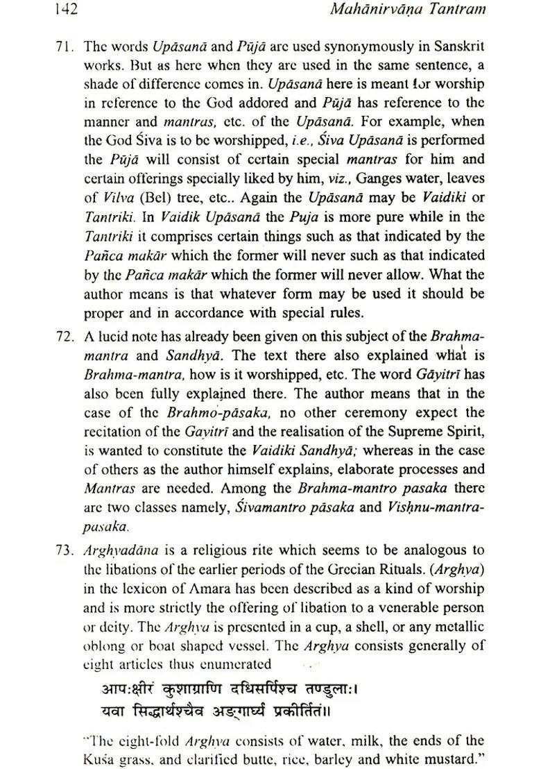 Mahanirvana Tantra - Indya