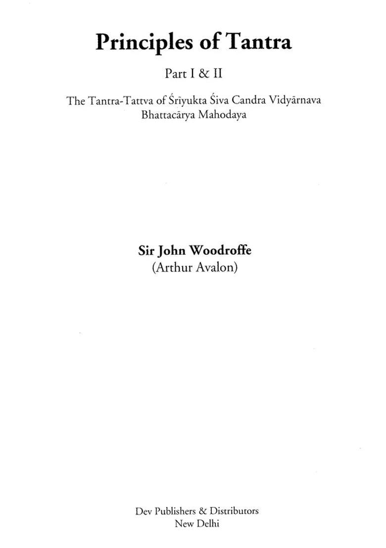 Principles of Tantra (Part- 1 and 2 in Book) - Indya
