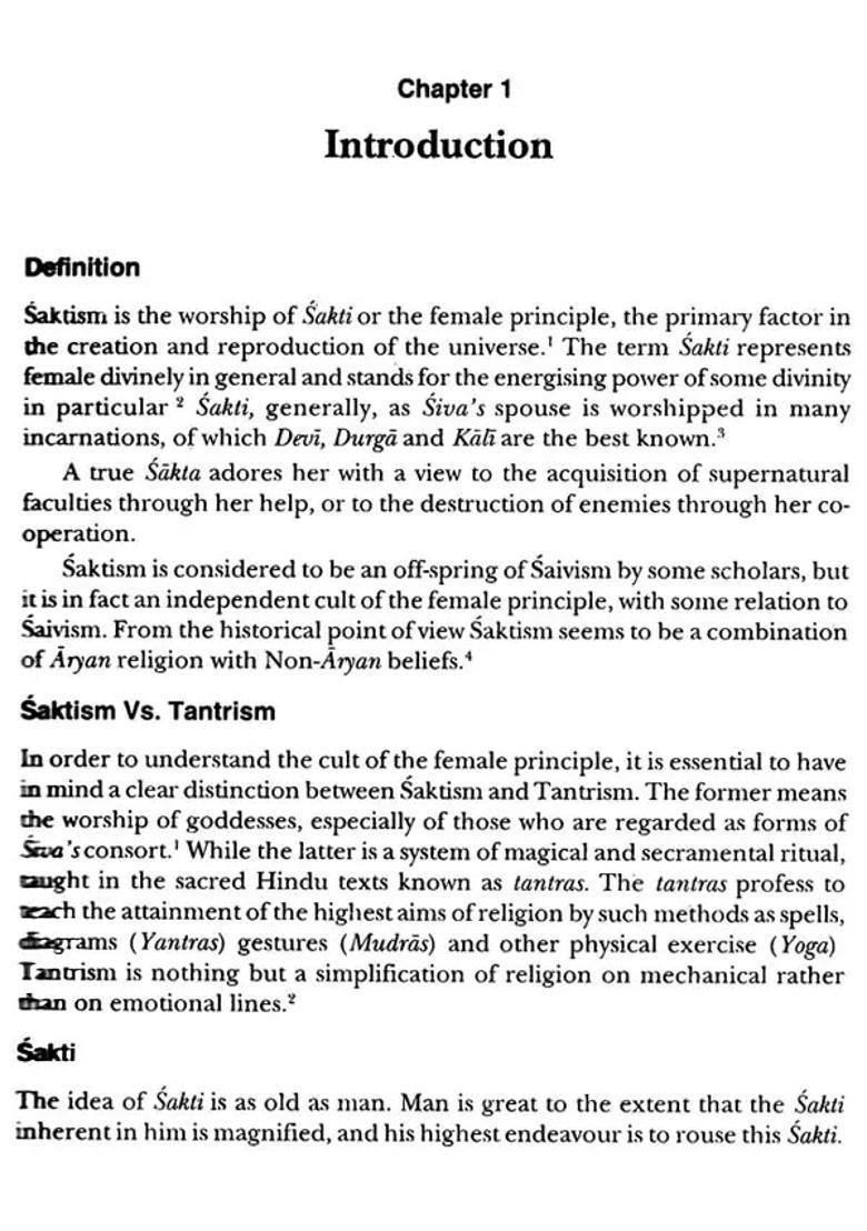 Saktism In India (With Special Reference To The Puranic Literature) - Indya