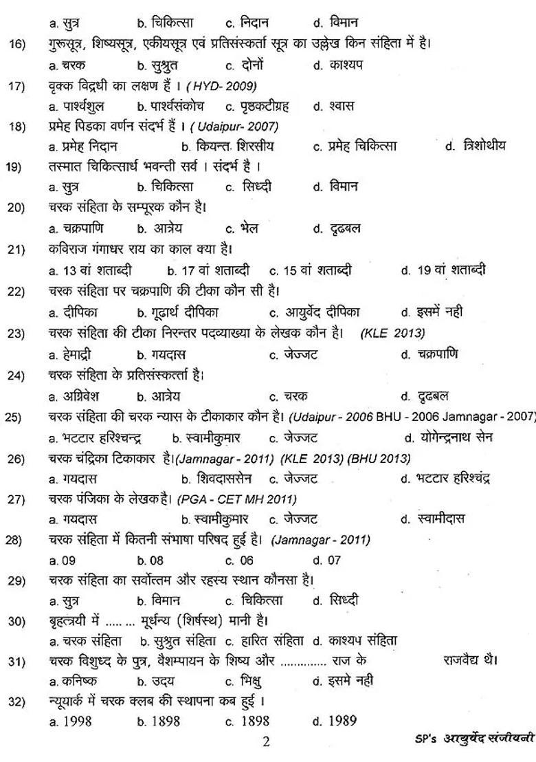 Ayurved Sanjivini (For Ayurvedic Competitive Examinations) - Indya