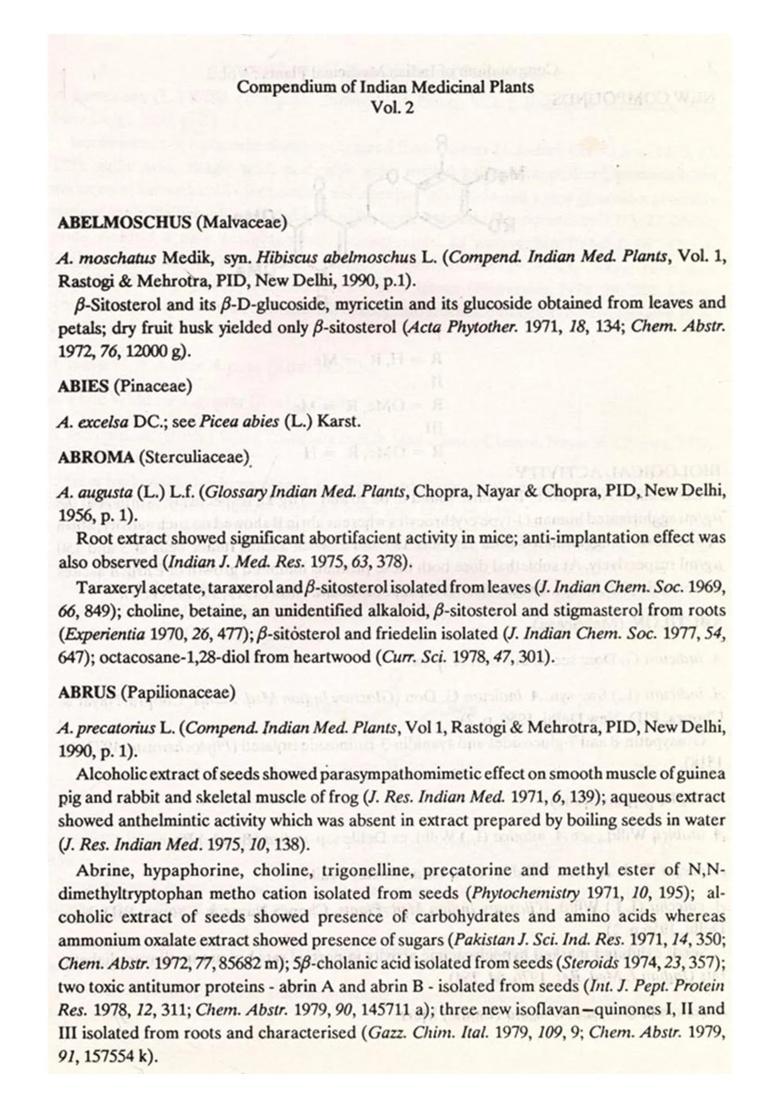 Compendium of Indian Medicinal Plants 1970-1979 in Volume 2 (An Old and Rare Book) - Indya